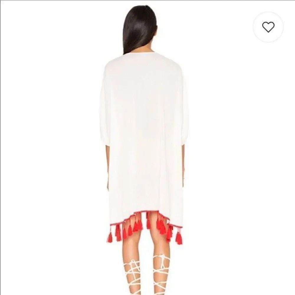 Show Me Your MuMu Mae Mu Tassel Dress in Casa Love Embroidered Flowy lightweight - Picture 3 of 7